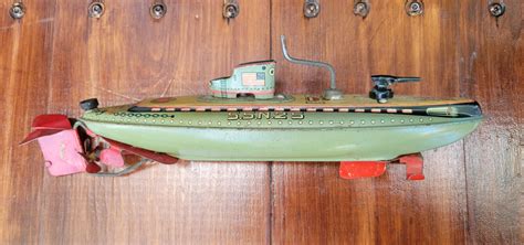 Mavin | Vintage Litho Tin Toy Submarine SSN25 San Made in Japan ...