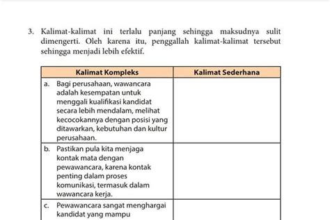 Lengkap Kunci Jawaban Bahasa Indonesia Kelas 11 Halaman 41 Nomor 3