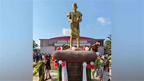 Assam Cm Himanta Biswa Sarma Unveils Statue Of Karbi Freedom Fighter