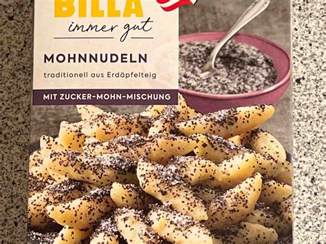 Billa Mohnnudeln Mit Zucker Mohn Mischung Kalorien Neue Produkte Fddb