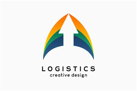 Logistics Logo Design Arrow Icon With A Creative And Simple Concept