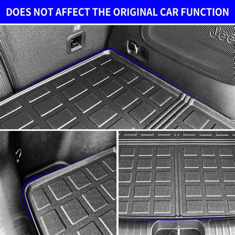 Rongtaod Floor Mats Compatible With 2019 2023 Jeep Cherokee Trunk Mat