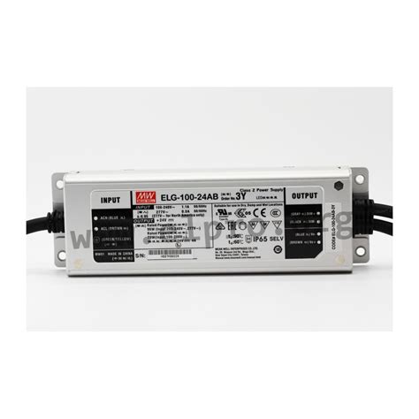 ELG 100 36AB 3Y Mean Well LED Drivers 100W Elpro Elektronik