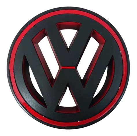 Emblema Parrilla Volkswagen Jetta Clasico Bora 08 15 Rojo N Meses Sin