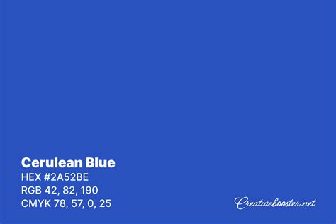 Cerulean Blue (Meaning, HEX & RGB Codes & Color Palettes) – CreativeBooster