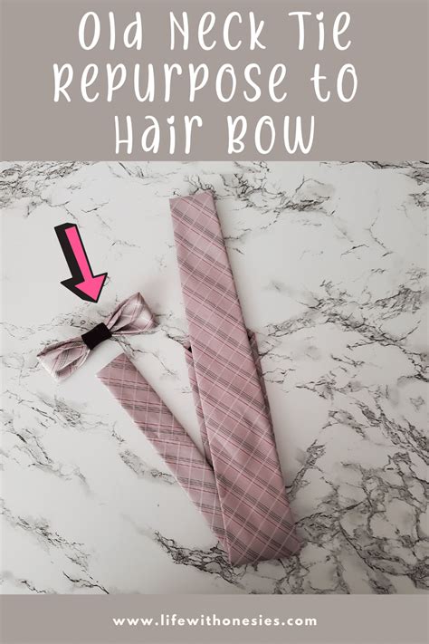 Upcycle Ties To Make Diy Hair Bow Or Bow Tie