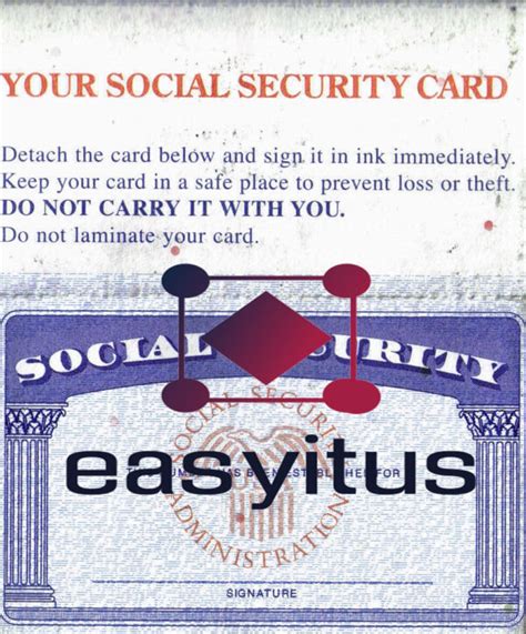 Social Security Number Ssn Card Easyitus