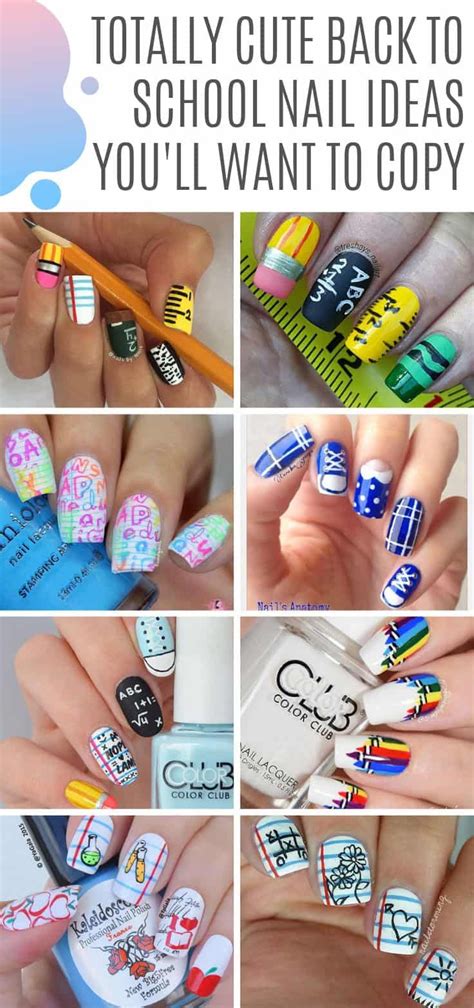 So Many Cute Back To School Nail Art Ideas Here All The Inspiration