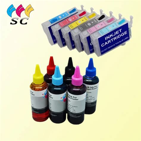 T0791 Refillable Ink Cartridge Compatible For Epson Stylus Photo 1400 1500w P50 Px650 Px660