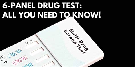 6 Panel Drug Test Everything You Need To Know