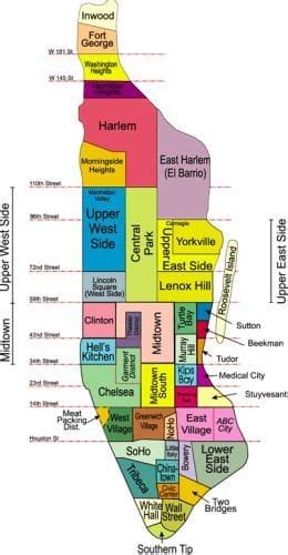 Free Print Manhattan Neighborhood Map | Insider Travel Guides