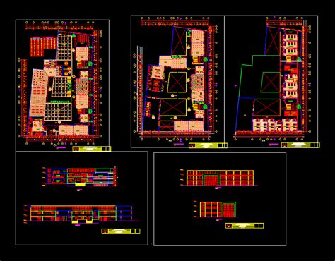 Colegio De Primaria Y Secundaria En Autocad Librer A Cad