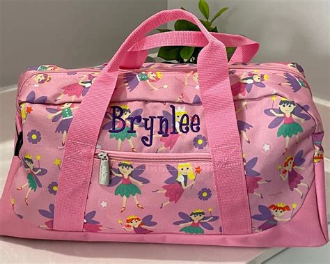 Kids Duffle Bag Personalized Girls Duffle Fairy Princess Etsy