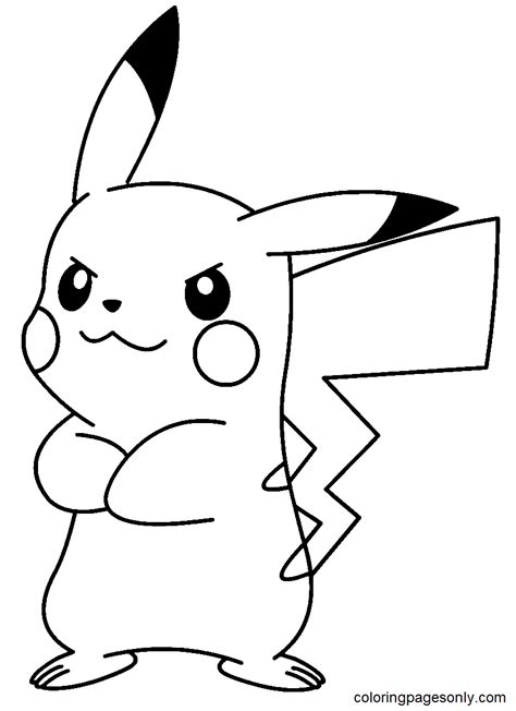 Pikachu Para Colorear Y Pintar Imágenes Para Dibujar Gratis