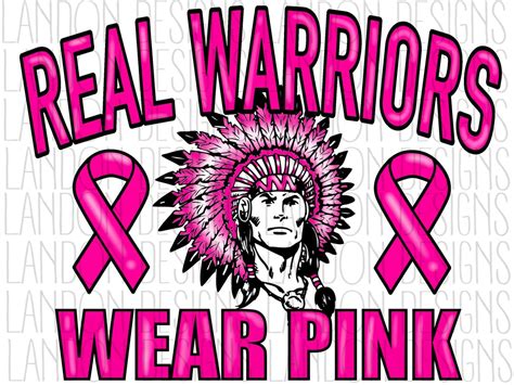 Warriors PNG Real Warriors Wear Pink Pink Out Breast Etsy