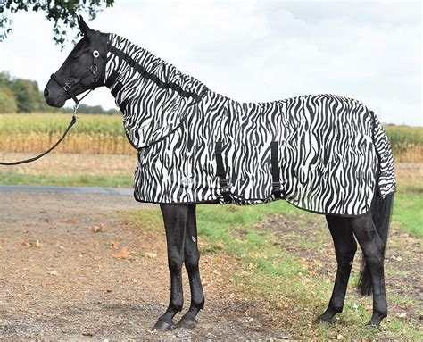 Busse Paddock Fliegendecke Zebra Mit Bauchlatz Und Abnehmbarem Halsteil