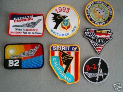 stealth bomber patch set northrop boeing whiteman