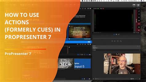 ProPresenter 7 Tutorial How To Use Actions Formerly Cues YouTube