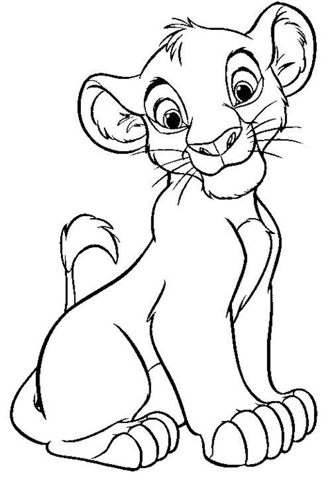 Coloriage Le Roi Lion Simba Et Dessin Gratuit Imprimer Dessine Les