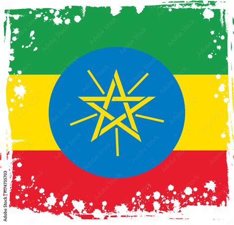 Vector Ethiopia Flag, Ethiopian Colors (Vector Art) Stock Vector ...