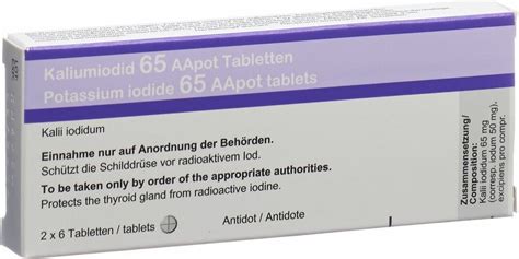 Kaliumiodid Aapot Tabletten Mg St Ck In Der Adler Apotheke