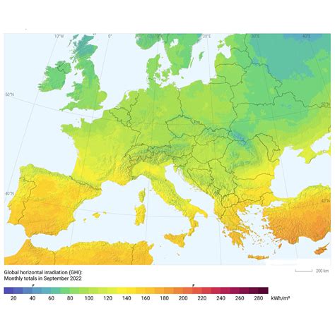 Globalno zračenje mjesečni izvještaj i razlike zračenja za septembar