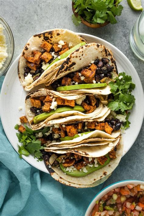 Sweet Potato Black Bean Tacos Nourish And Fete