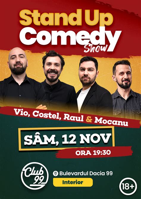 Bilete Stand Up La Club Cu Vio Costel Raul Gheba Mocanu Nov