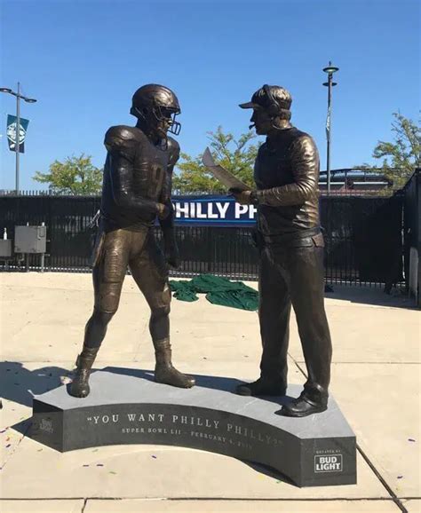 Nick Foles 'Philly Special' Statue Relocated at the Linc