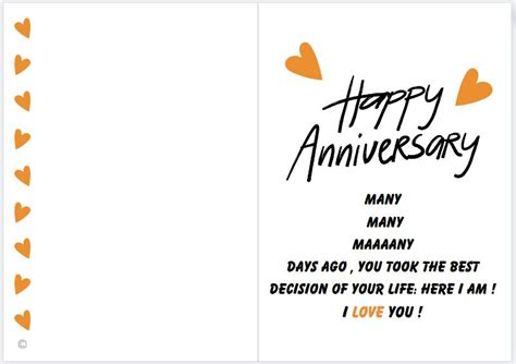 Happy Anniversary Card Instant Download Printable Card Love Ts