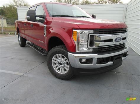 2017 Ruby Red Ford F350 Super Duty Xlt Crew Cab 4x4 118156910 Photo 3