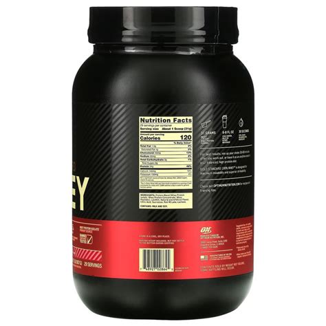 Buy Optimum Nutrition Gold Standard 100 Whey Delicious Strawberry 2lbs From Aed155 With