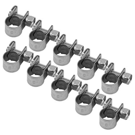 Hose Clamps 16 18mm 10 PCS 304 Stainless Steel Pipe Clip Fuel Line Tube