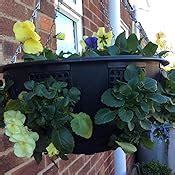 4 X Easy Fill Hanging Baskets 14 Black Amazon Co Uk Kitchen Home