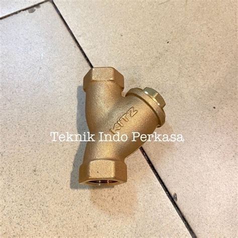 Jual Y Strainer Kitz Kuningan Inch Saringan Brass Original Kitz