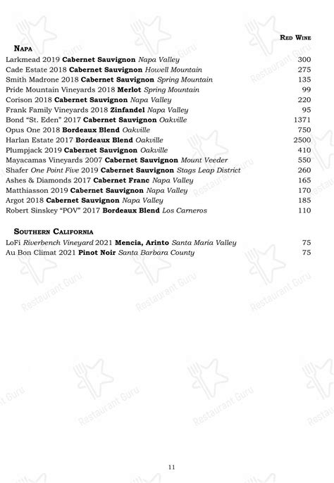 Menu at Spoon and Stable pub & bar, Minneapolis