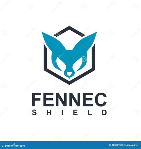 Fennec Fox Mascot Esport Logo Design Vector Illustration