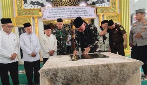 Waw Renovasi Masjid Jami Atul Muhajirin Telan Dana Swadaya Rp M