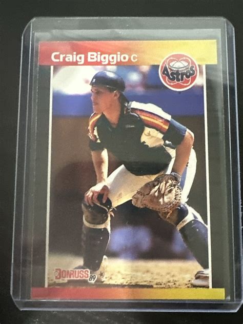 Donruss Craig Biggio Rookie Card Rc Houston Astros Baseball