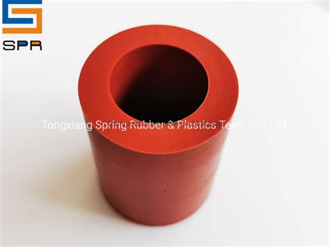 SGS Approved Red Silicone Rubber Part ISO9001 2005 China Plastic