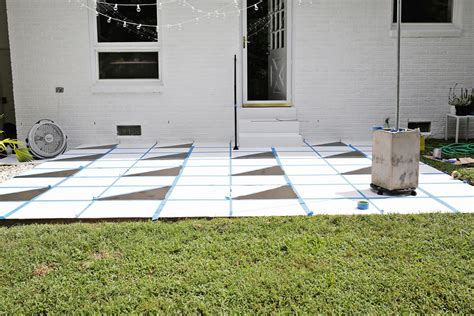 Painted Patio Tile DIY - A Beautiful Mess