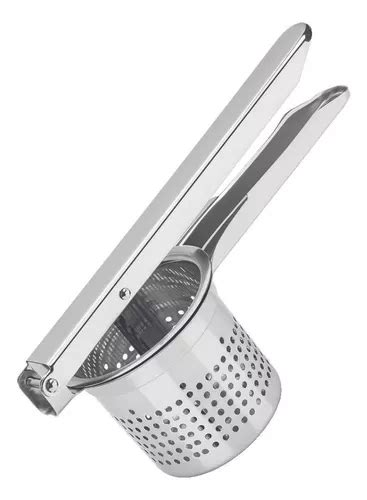 Espremedor Amassador De Batatas Legumes Aço Inox 25cm Brinox Cor Do