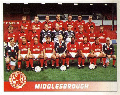 Middlesbrough Team Group In 1995