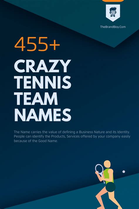 Tennis Team Names 691 Crazy And Cool Names Artofit