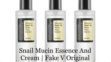 Viral Snail Mucin Essence And Cream Fake Vs Original Advanced Snail