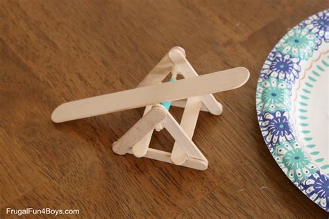 Popsicle Stick Catapult - Frugal Fun For Boys and Girls