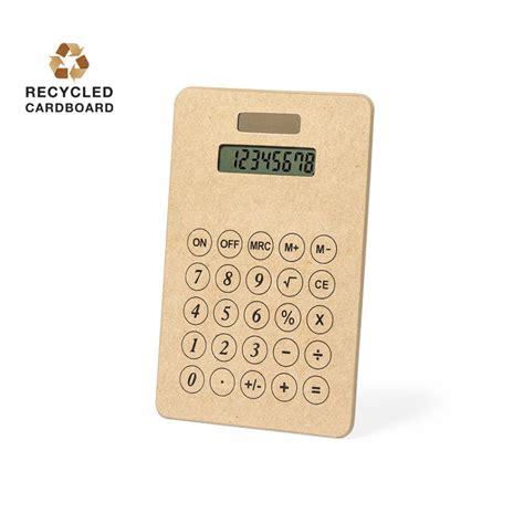 Promotional Recycled Cardboard Calculator - Bongo