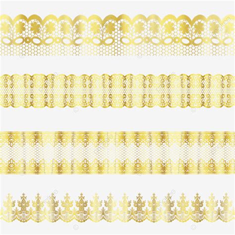 Borda De Renda Dourada Png Dourado Lace Border La O Dourado Imagem