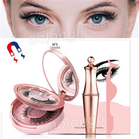 Magnetic Eyelashes With Magnetic Liquid Eyeliner Magnets Eyelash