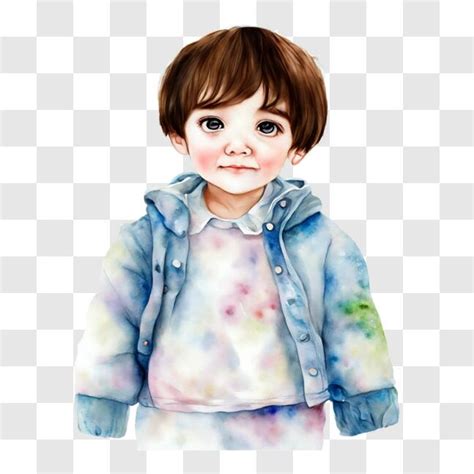 Download Young Boy With Blue Eyes And Brown Hair Png Online Creative Fabrica